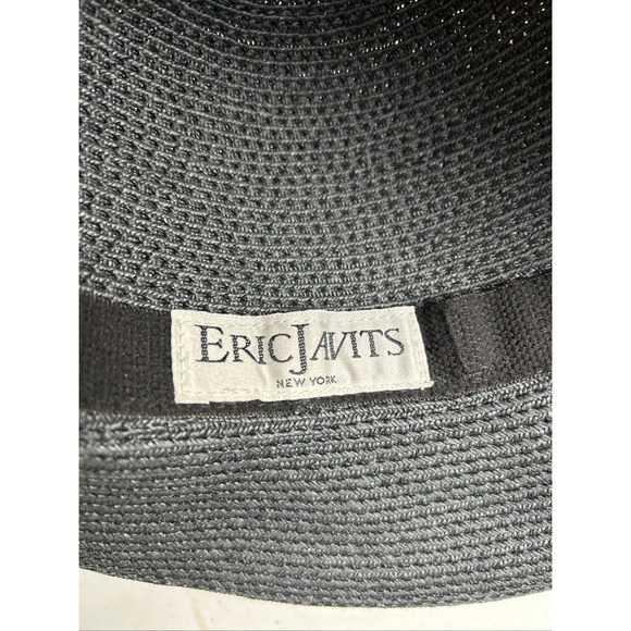 Eric Javits Women's Squishee Black Beach Sun Hat UPF 50+ Protection - Picture 7 of 9